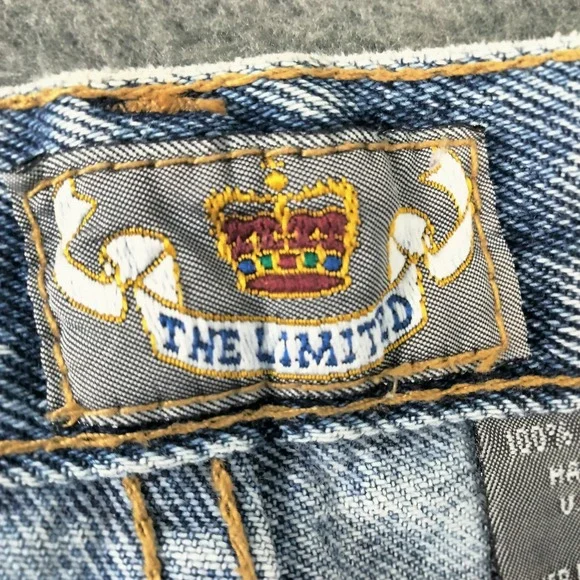 VINTAGE 80s The Limited Mom Jeans Womens 8 Pleated Taper Hi Rise 27X28‎ Grunge - Picture 3 of 15